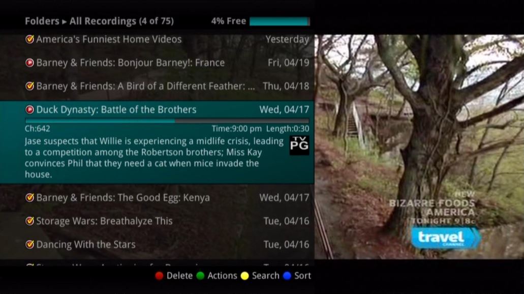 How does the NexTV cloud DVR work?